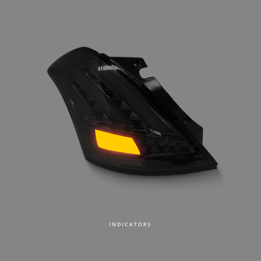 Suzuki Swift FZ (2011 - 2016) Smoke Full LED Tail Lights LH + RH