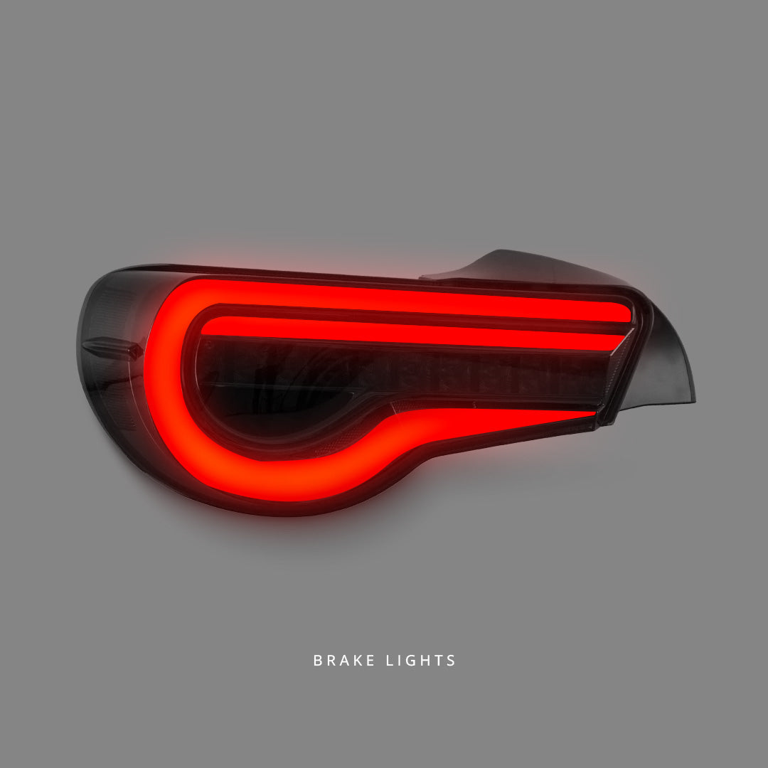 Subaru BRZ 1st Gen (2012 - 2021) OEM Style Smoke 3D LED Dynamic Blinker Tail Lights LH + RH