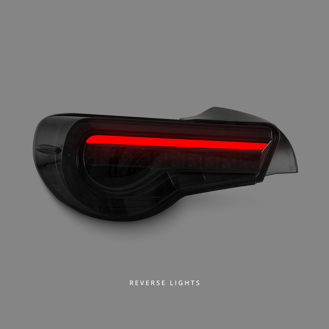 Subaru BRZ 1st Gen (2012 - 2021) OEM Style Smoke 3D LED Dynamic Blinker Tail Lights LH + RH