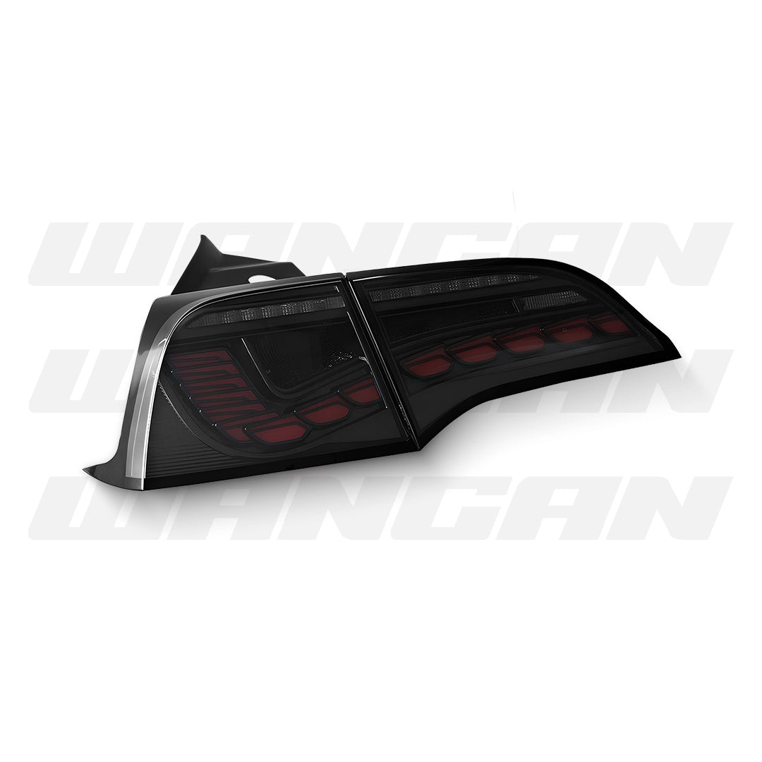 Tesla Model 3 (2017 - 2022) Sequential Smoke 3D Full LED Tail Lights LH + RH
