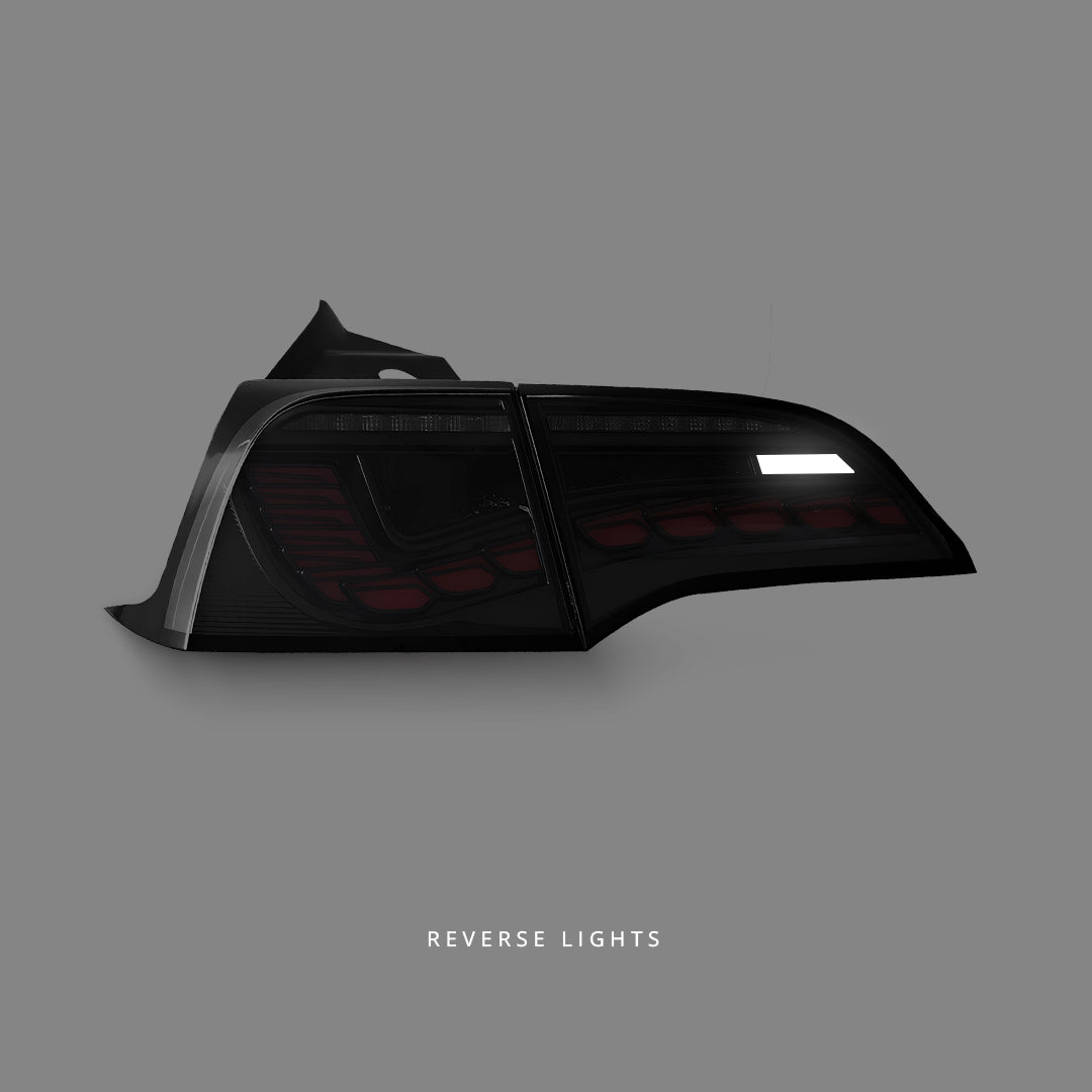 Tesla Model 3 (2017 - 2022) Sequential Smoke 3D Full LED Tail Lights LH + RH