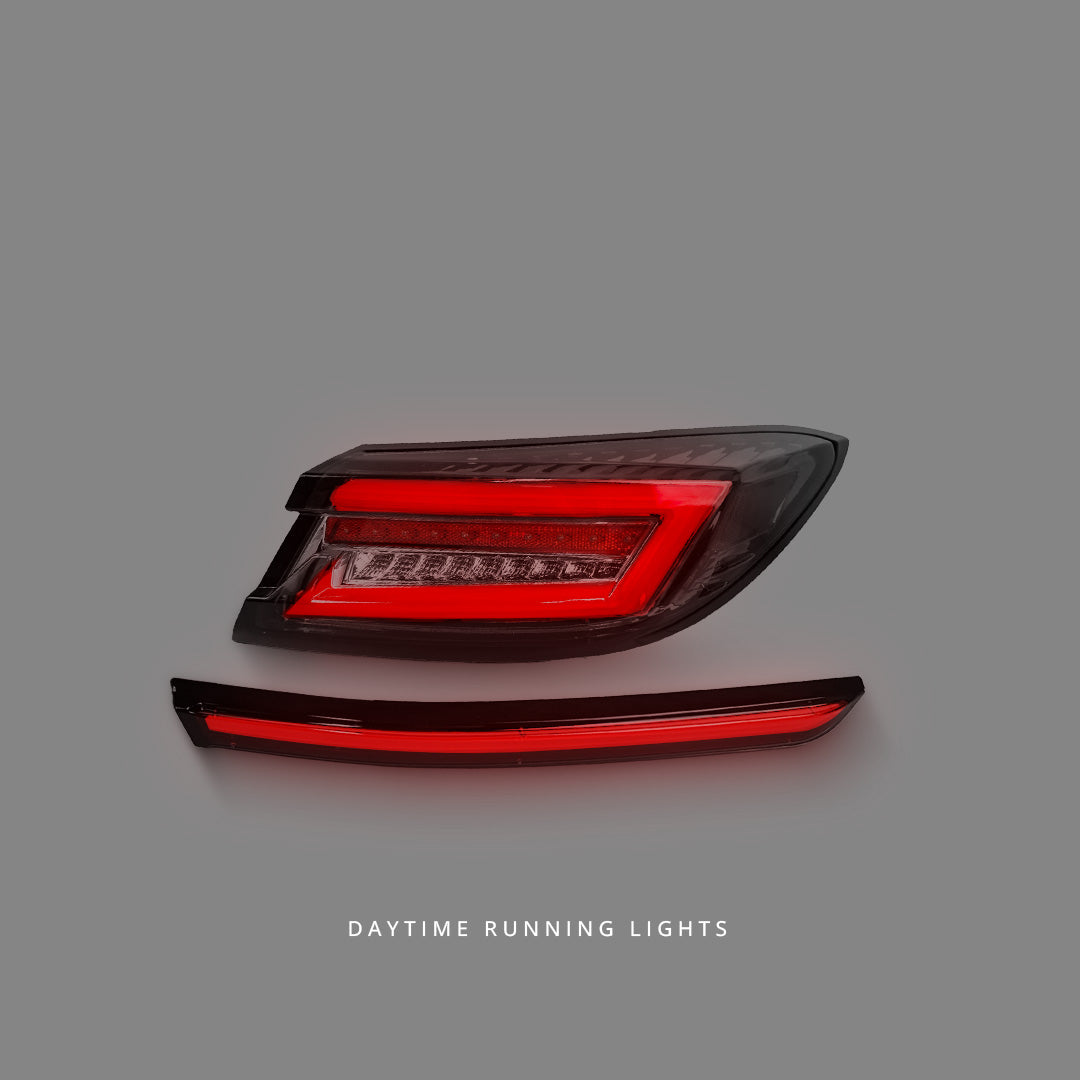 Toyota GR86 ZN8 (2022 - 2023) Sequential Black Red LED Dynamic Tail Lights and Center Garnish LH + RH