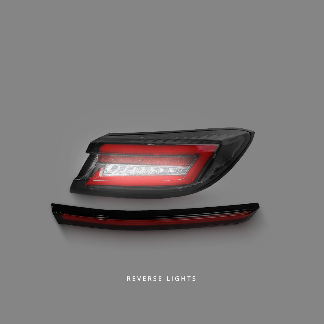 Toyota GR86 ZN8 (2022 - 2023) Sequential Black Red LED Dynamic Tail Lights and Center Garnish LH + RH
