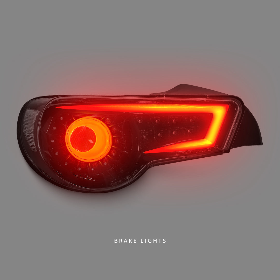 Toyota 86 ZN6 (2012 - 2021) Crystal Eye Black Full LED Tail Lights LH + RH