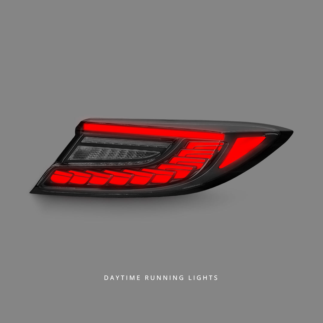 Subaru BRZ 2nd Gen (2022 - 2023) Sequential V3 Black Red LED Tail Lights LH + RH