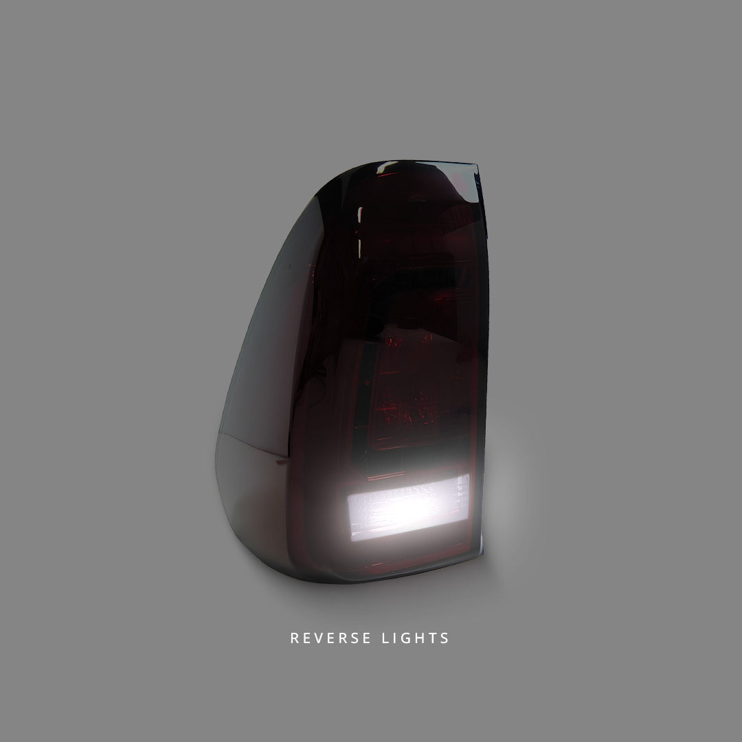 Toyota HiLux Revo N80 (2015 - 2020) Smoke Red LED 3D Tail Lights LH + RH