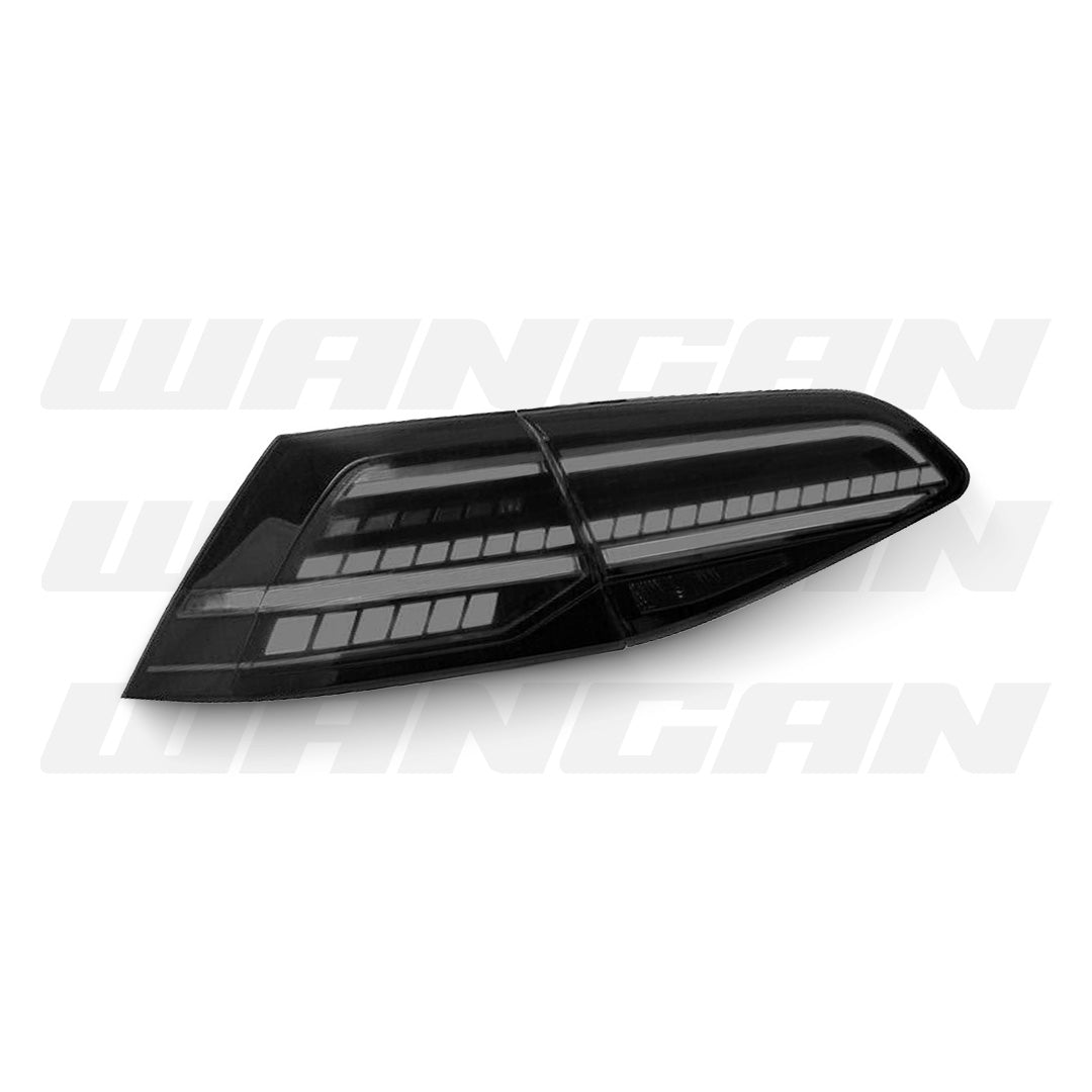 Volkswagen Golf MK7 (2014 - 2018) Sequential R Style Smoke Full LED Tail Lights LH + RH