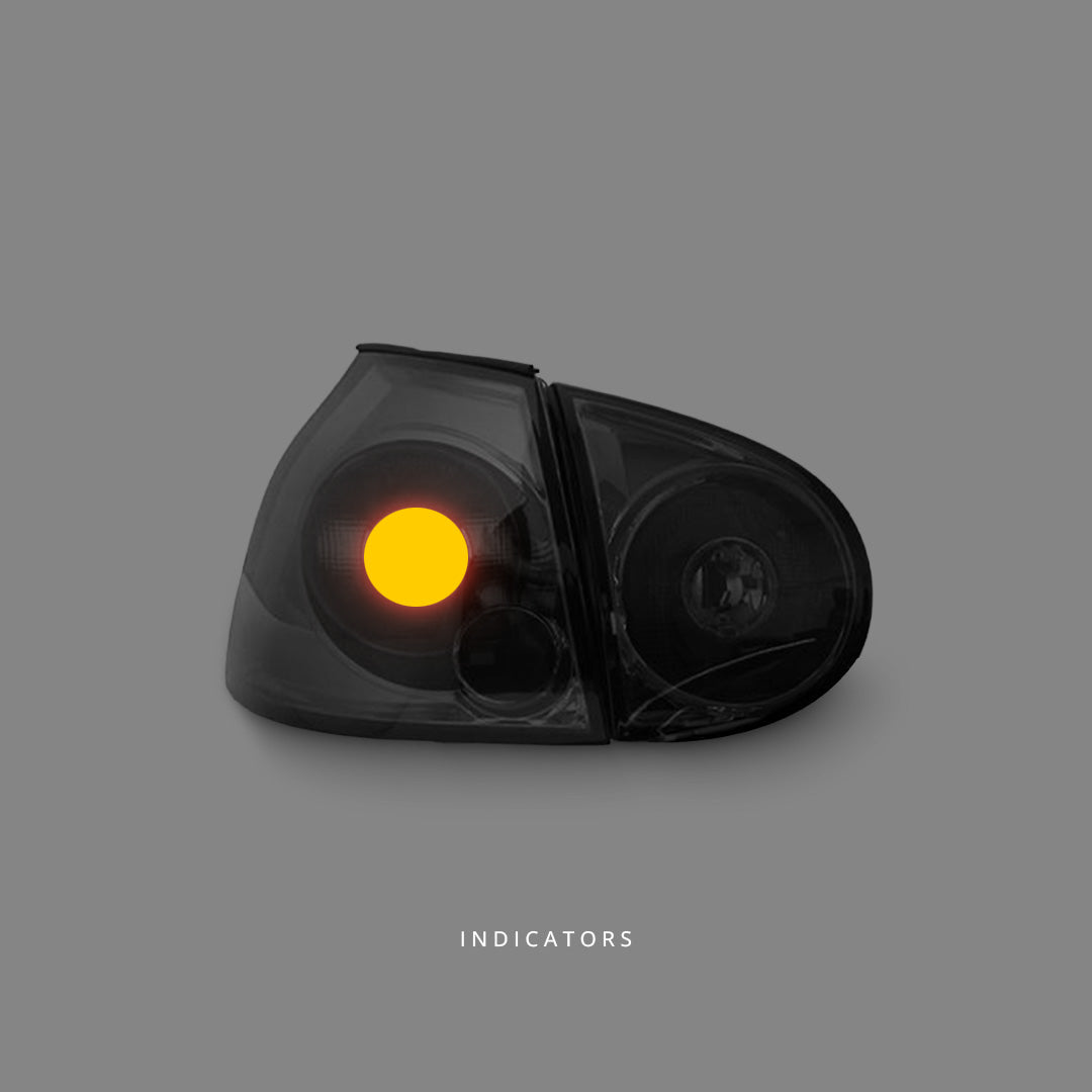 Volkswagen Golf MK5 (2003 - 2008) Smoke Altezza Tail Lights LH + RH