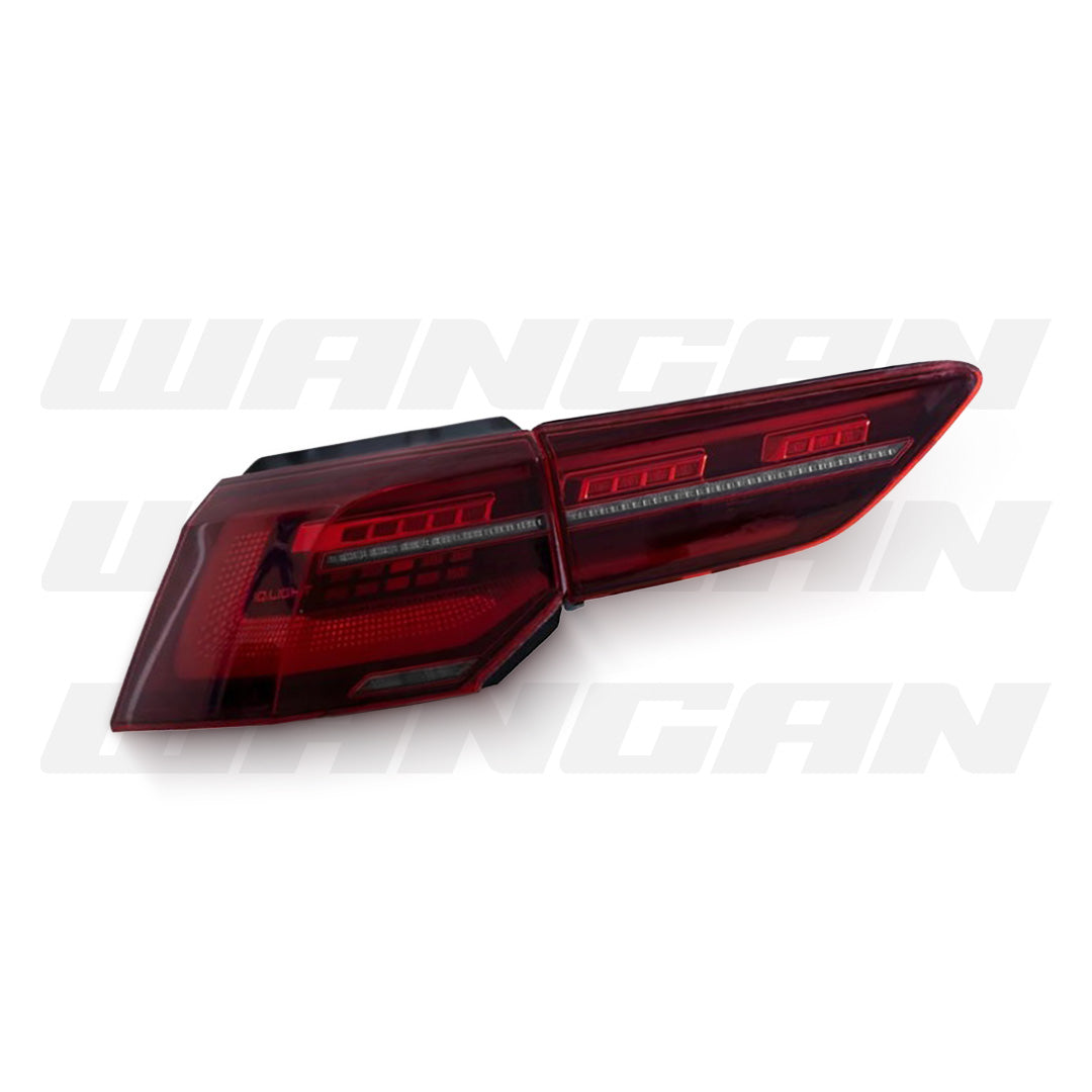 Volkswagen Golf MK8 (2021 - 2024) Sequential R Style Red LED Tail Lights LH + RH