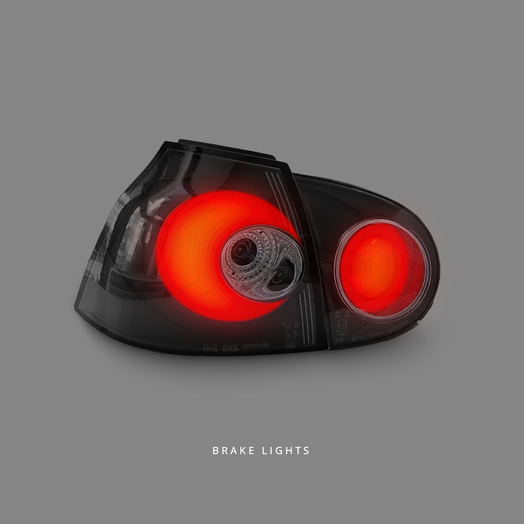 Volkswagen Golf MK5 (2003 - 2008) Black Altezza Tail Lights LH + RH