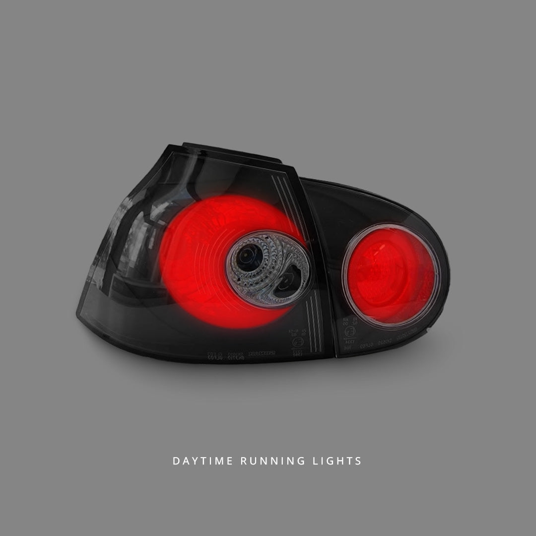 Volkswagen Golf MK5 (2003 - 2008) Black Altezza Tail Lights LH + RH