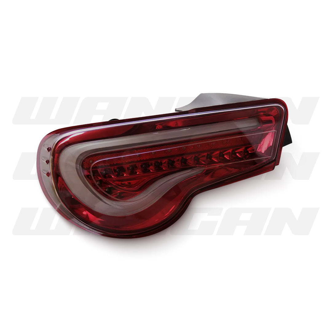 Subaru BRZ 1st Gen (2012 - 2020) Sequential Clear Red LED Dynamic Blinker Tail Lights LH + RH