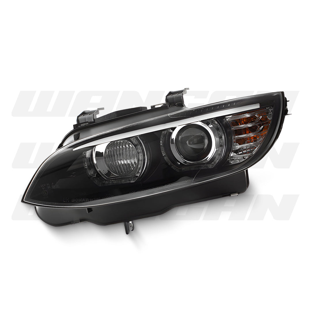 BMW 3-Series E92 / E93 Pre-LCI (2006 - 2009) Black LED DRL M3, M4 Style Projector Headlights LH + RH