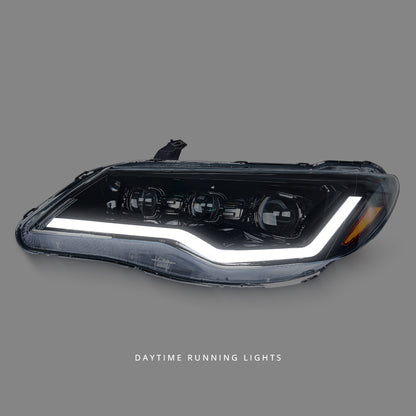 Honda Civic FD1 / FD2 / FD3 (2006 - 2012) Sequential Tri-LED DRL Projector Headlights LH + RH
