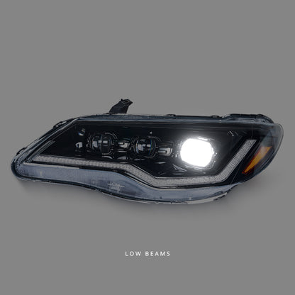 Honda Civic FD1 / FD2 / FD3 (2006 - 2012) Sequential Tri-LED DRL Projector Headlights LH + RH
