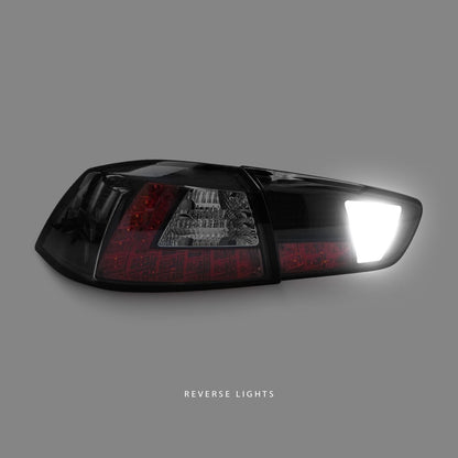 Mitsubishi Lancer CJ (2007 - 2019) Black LED Tail Lights LH + RH