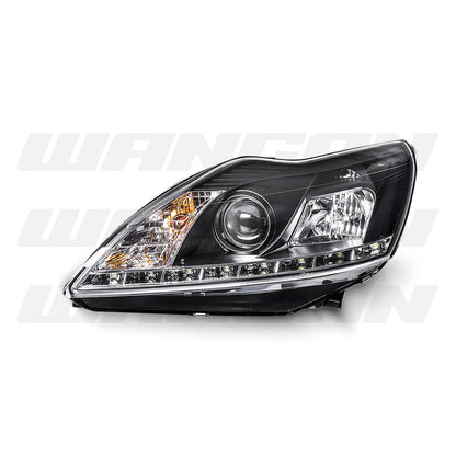 Ford Focus LV (2008 - 2011) Black LED DRL Projector Headlights LH + RH