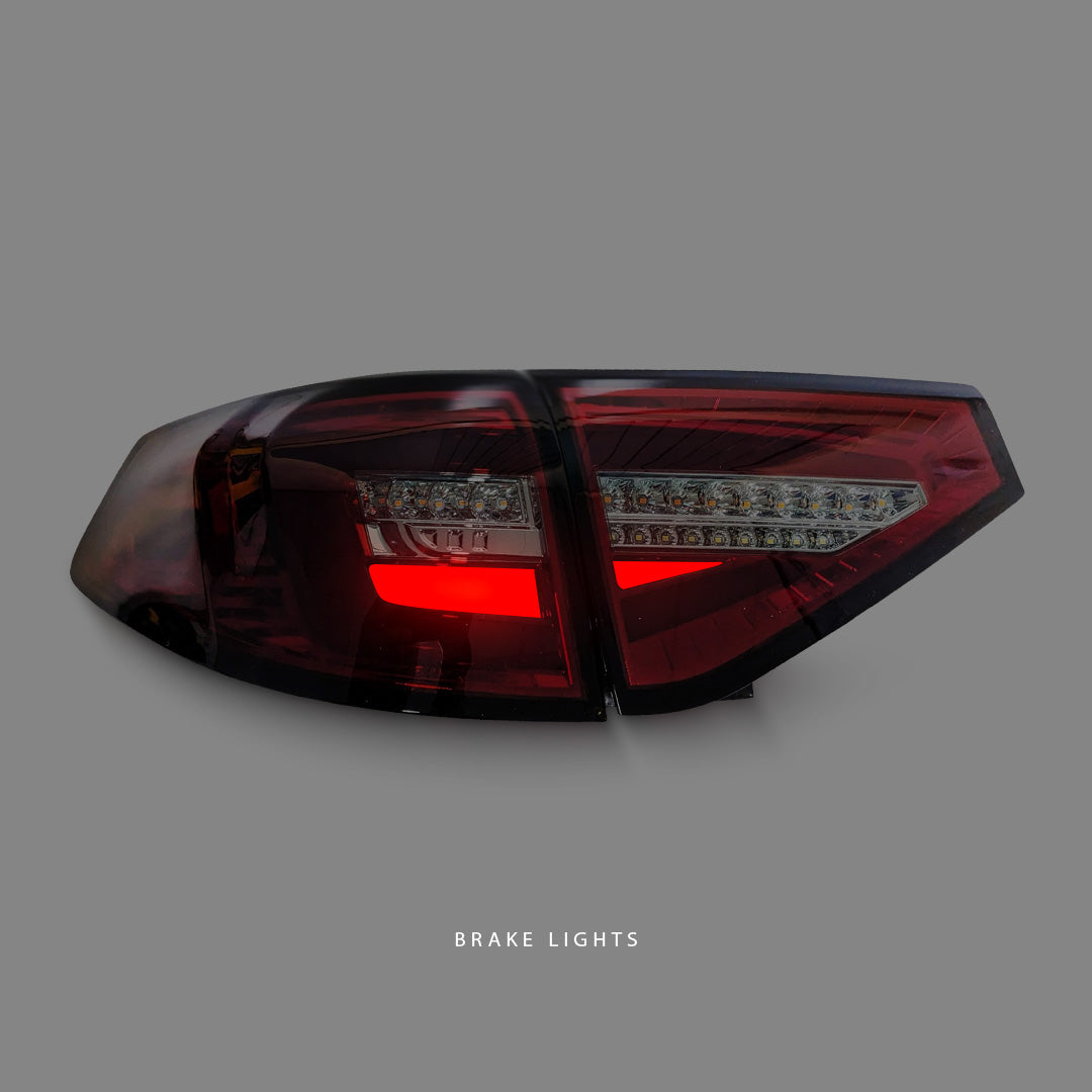 Subaru WRX STI GR (2008 - 2013) Sequential Smoke Red 3D LED Dynamic Signal Tail Lights LH + RH