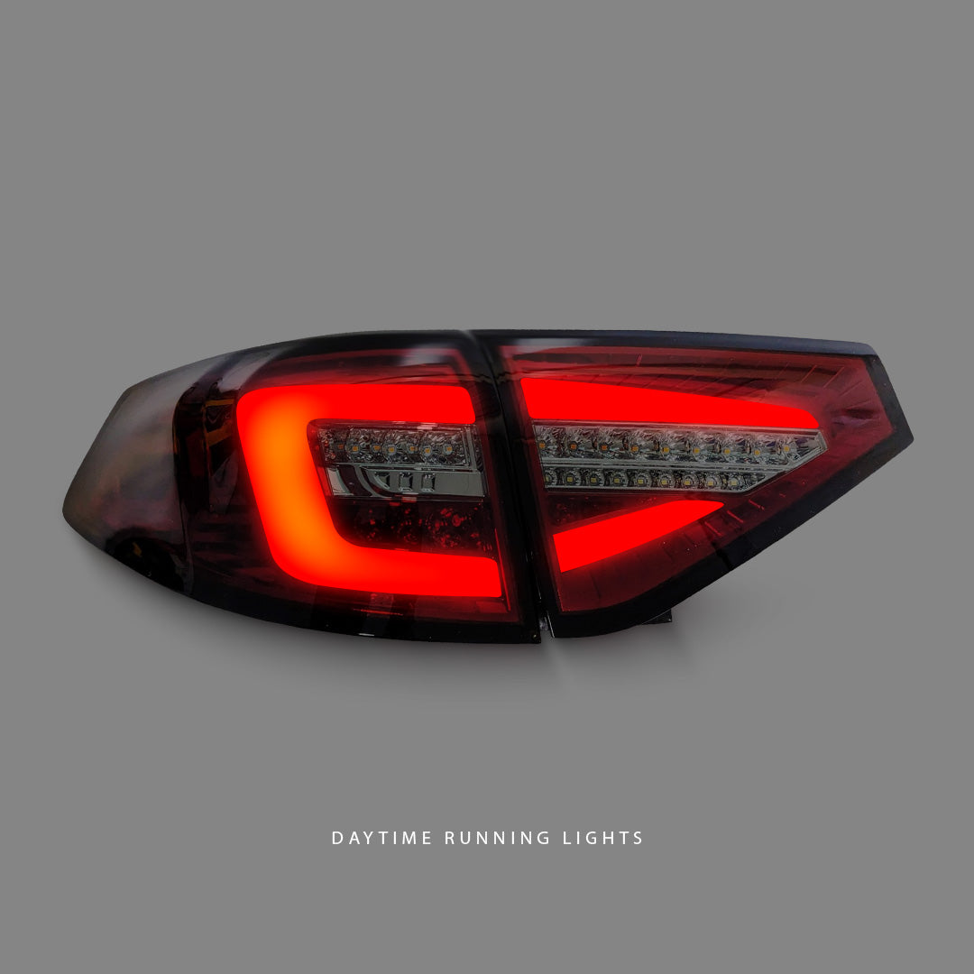 Subaru WRX STI GR (2008 - 2013) Sequential Smoke Red 3D LED Dynamic Signal Tail Lights LH + RH