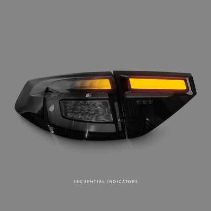 Subaru WRX STI GR (2008 - 2013) Sequential Black Edition 3D Dynamic Indicator LED Tail Lights LH + RH
