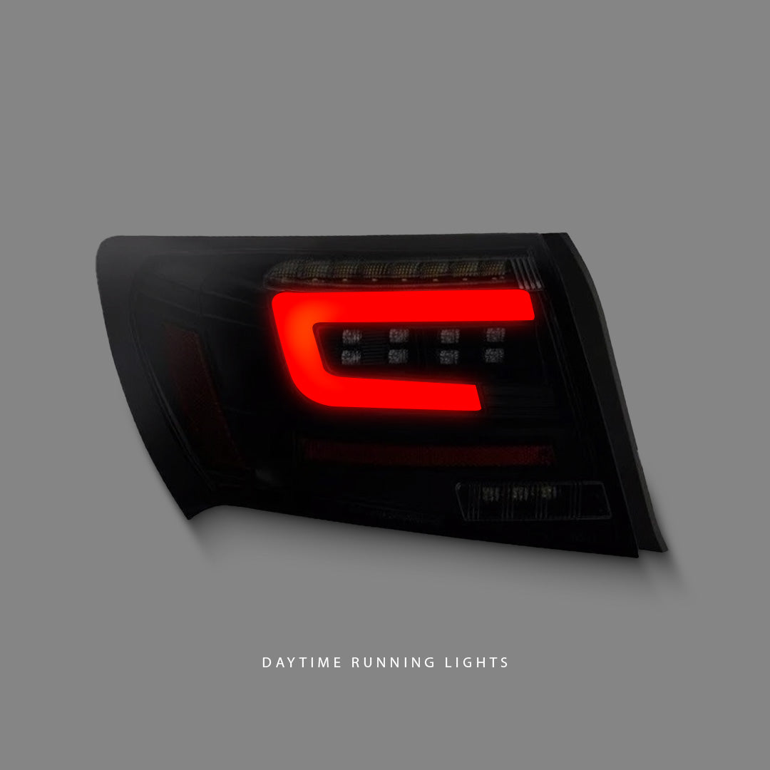 Subaru Impreza GR (2008 - 2013) Sequential Black Edition Red LED Dynamic Signal Tail Lights LH + RH