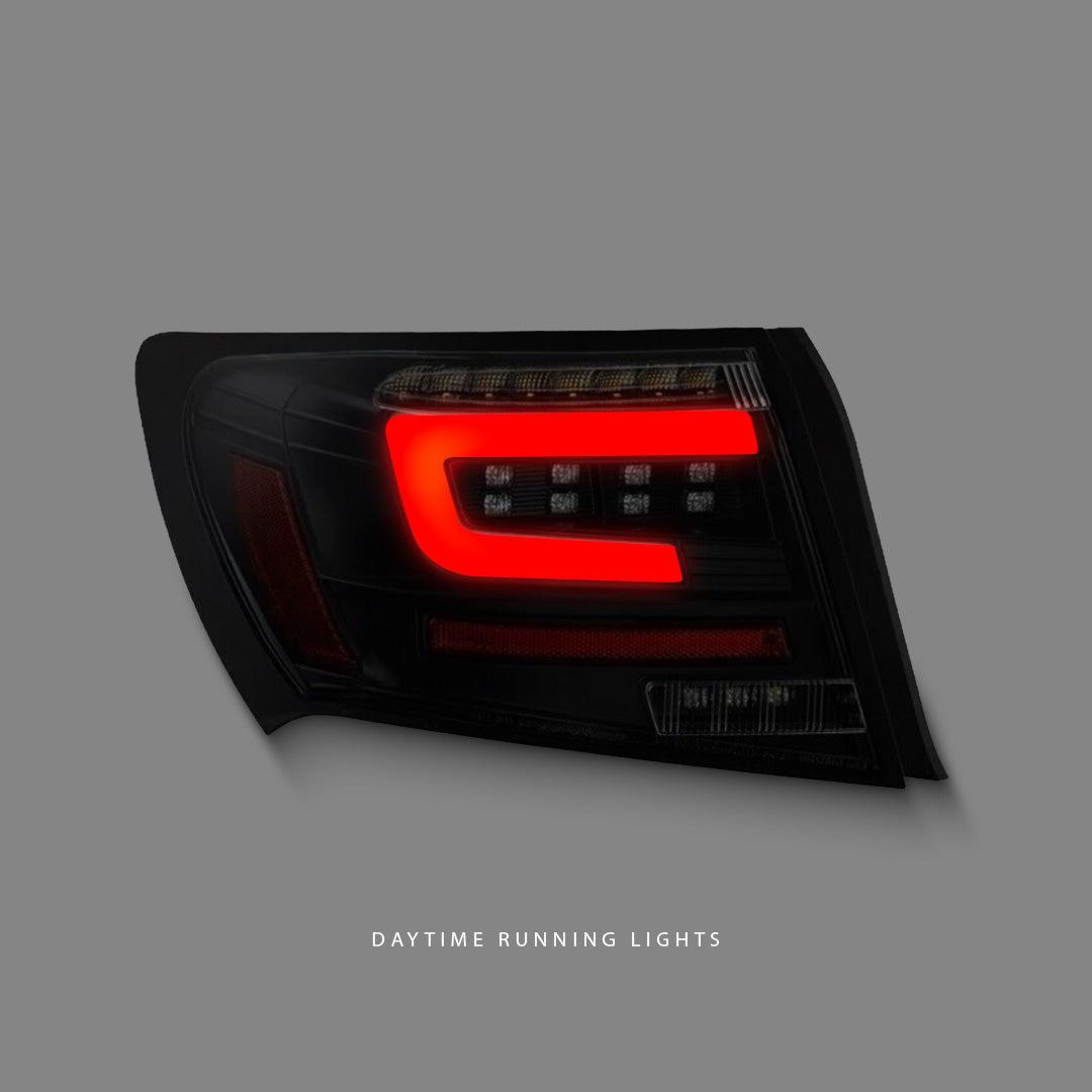 Subaru Impreza GR (2008 - 2013) Sequential Black LED Dynamic Signal Tail Lights LH + RH