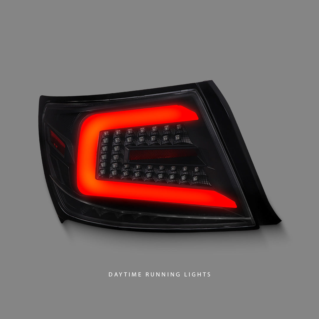Subaru Impreza GR (2008 - 2013) Sequential Black LED Dynamic Signal Tail Lights LH + RH