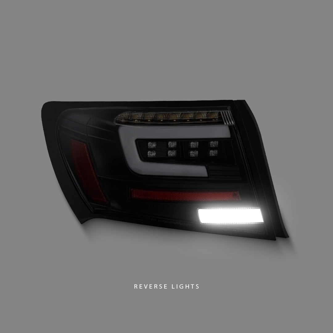 Subaru Impreza GR (2008 - 2013) Sequential Black LED Dynamic Signal Tail Lights LH + RH