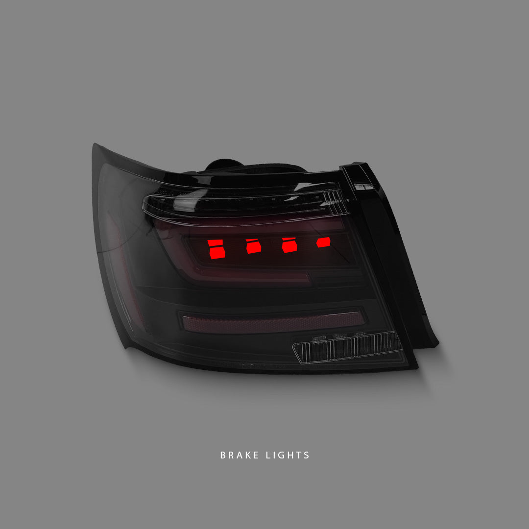 Subaru Impreza GR (2008 - 2013) Sequential Black Red LED Dynamic Signal Tail Lights LH + RH