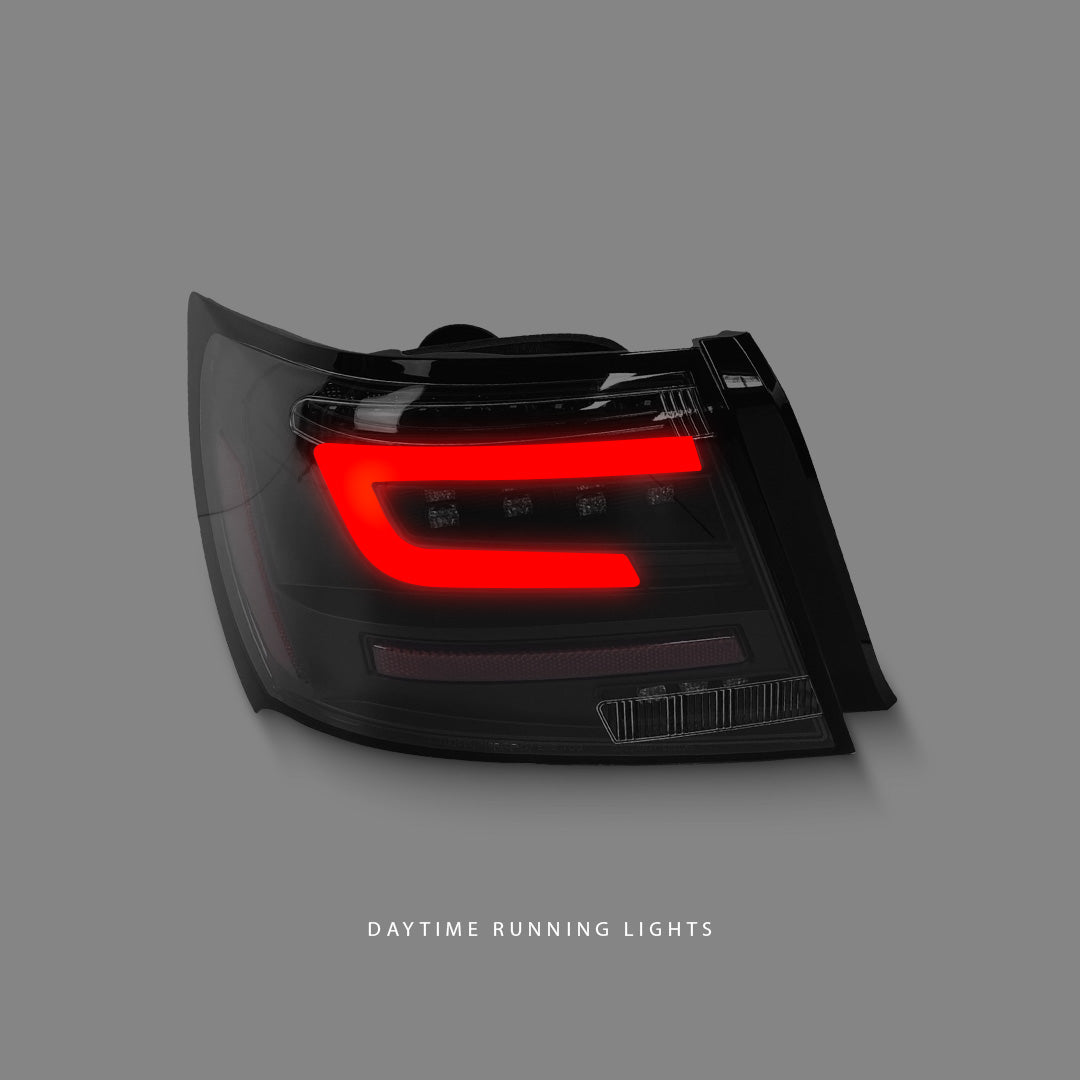 Subaru Impreza GR (2008 - 2013) Sequential Black Red LED Dynamic Signal Tail Lights LH + RH