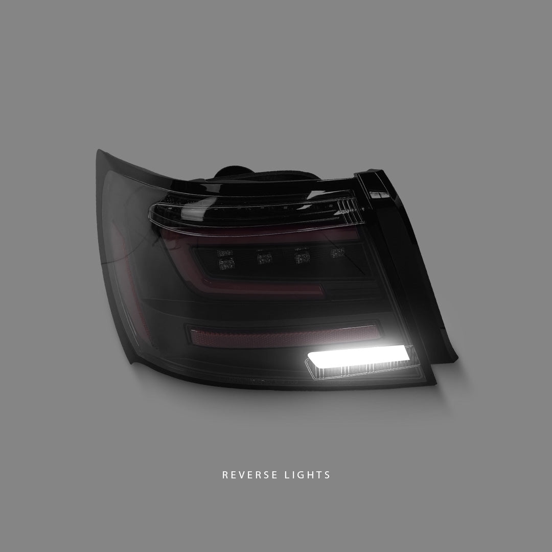 Subaru Impreza GR (2008 - 2013) Sequential Black Red LED Dynamic Signal Tail Lights LH + RH