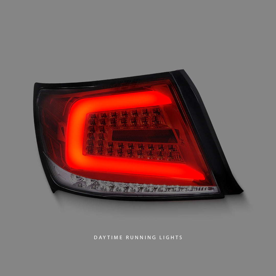 Subaru Impreza GR (2008 - 2013) Sequential Clear Red LED Tail Lights LH + RH