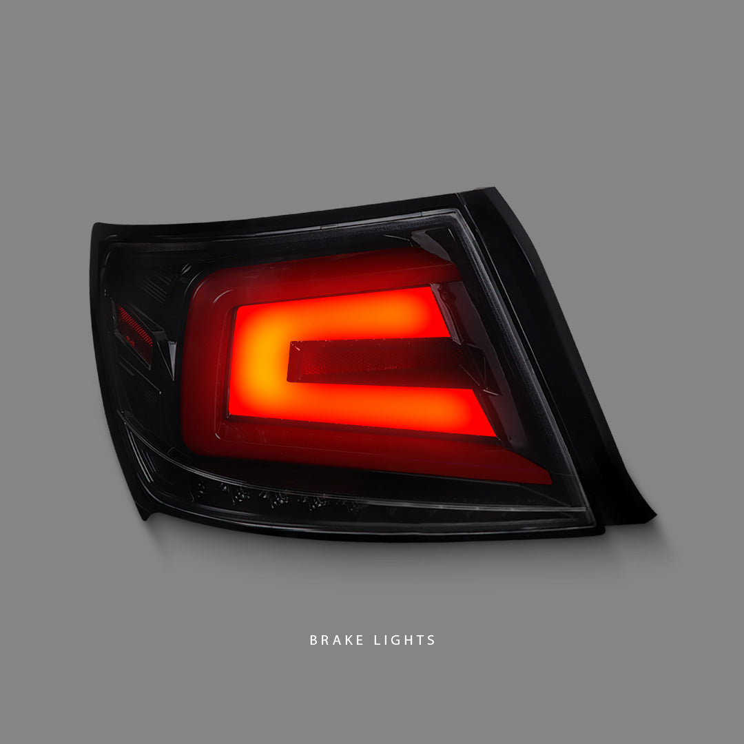 Subaru Impreza GR (2008 - 2013) Sequential Jet Black LED Tail Lights LH + RH