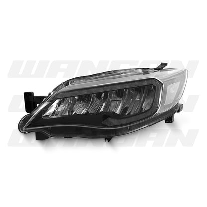 Subaru WRX STI GR (2008 - 2013) Sequential Black Full LED DRL Reflector Headlights LH + RH