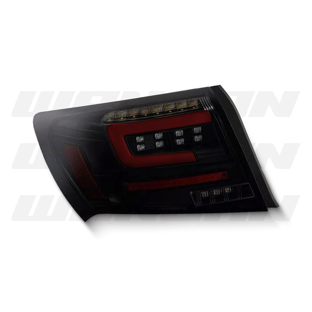 Subaru Impreza GR (2008 - 2013) Sequential Black Edition Red LED Dynamic Signal Tail Lights LH + RH