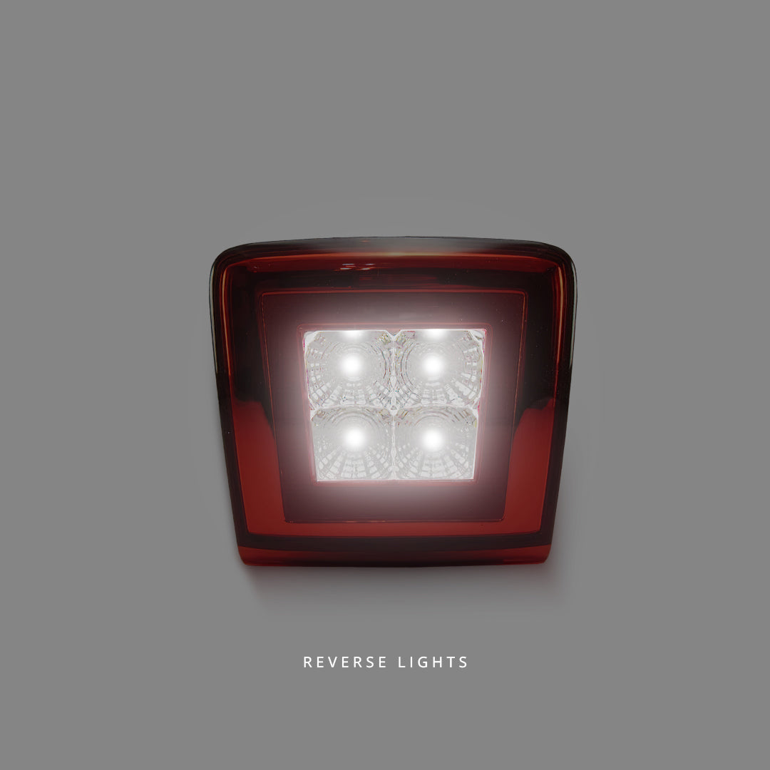 Nissan 370Z Z34 (2009 - 2021) Clear Red 3-1 Function LED Rear Brake Reverse Fog Lights