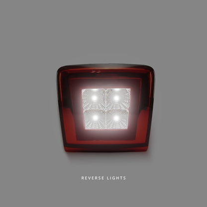 Nissan 370Z Z34 (2009 - 2021) Clear Red 3-1 Function LED Rear Brake Reverse Fog Lights