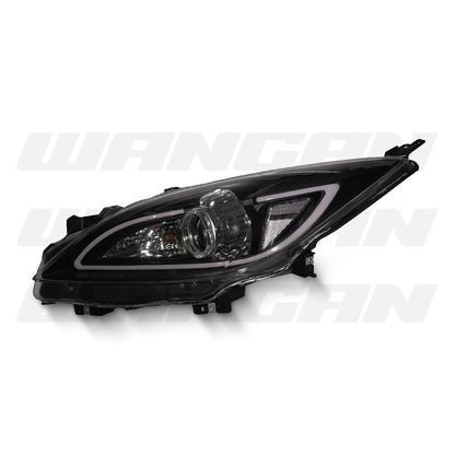 Mazda 3 BL (2009 - 2013) Black 3D LED DRL Projector Headlights LH + RH