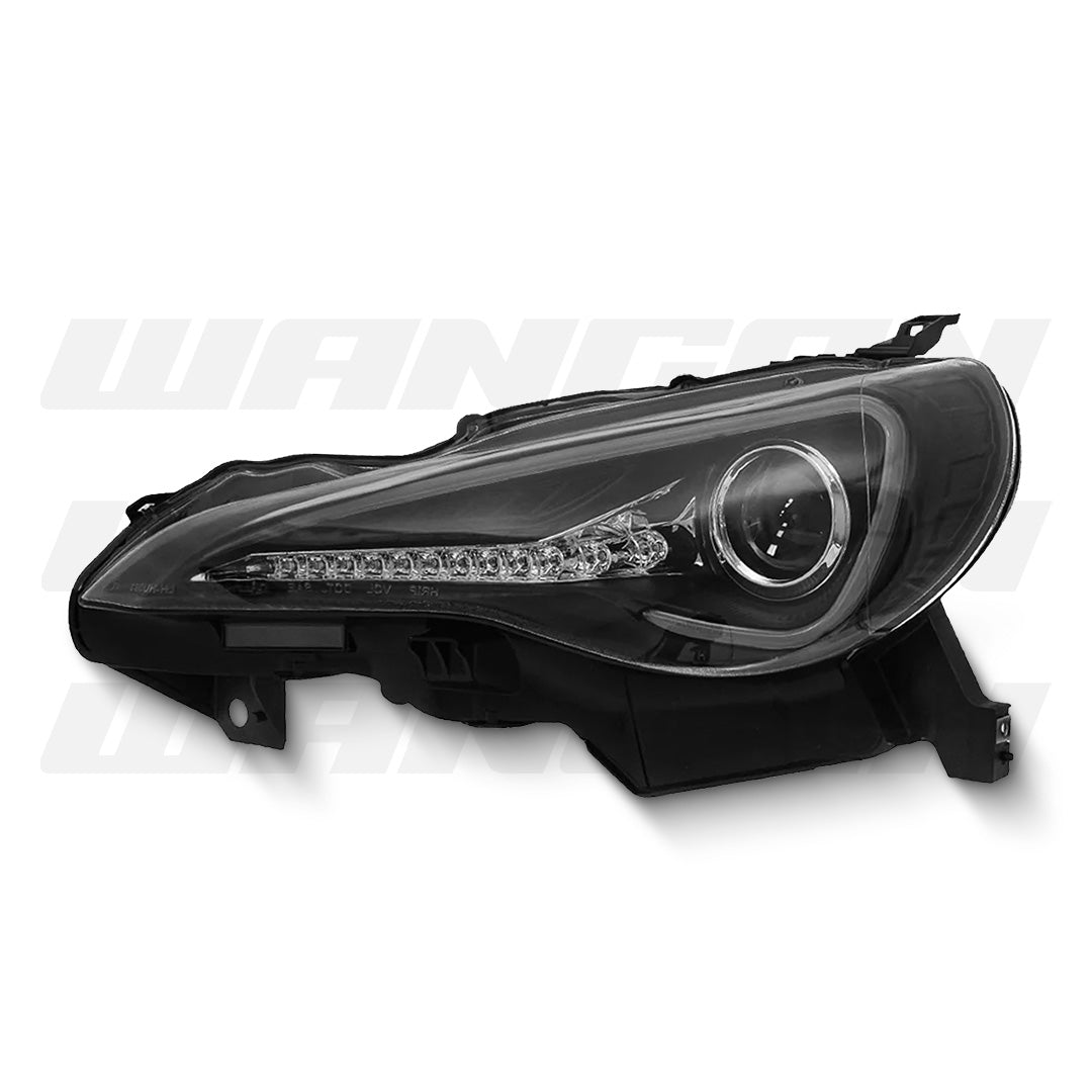 Toyota 86 ZN6 (2012 - 2016) Sequential Black 3D LED DRL Projector Headlights LH + RH