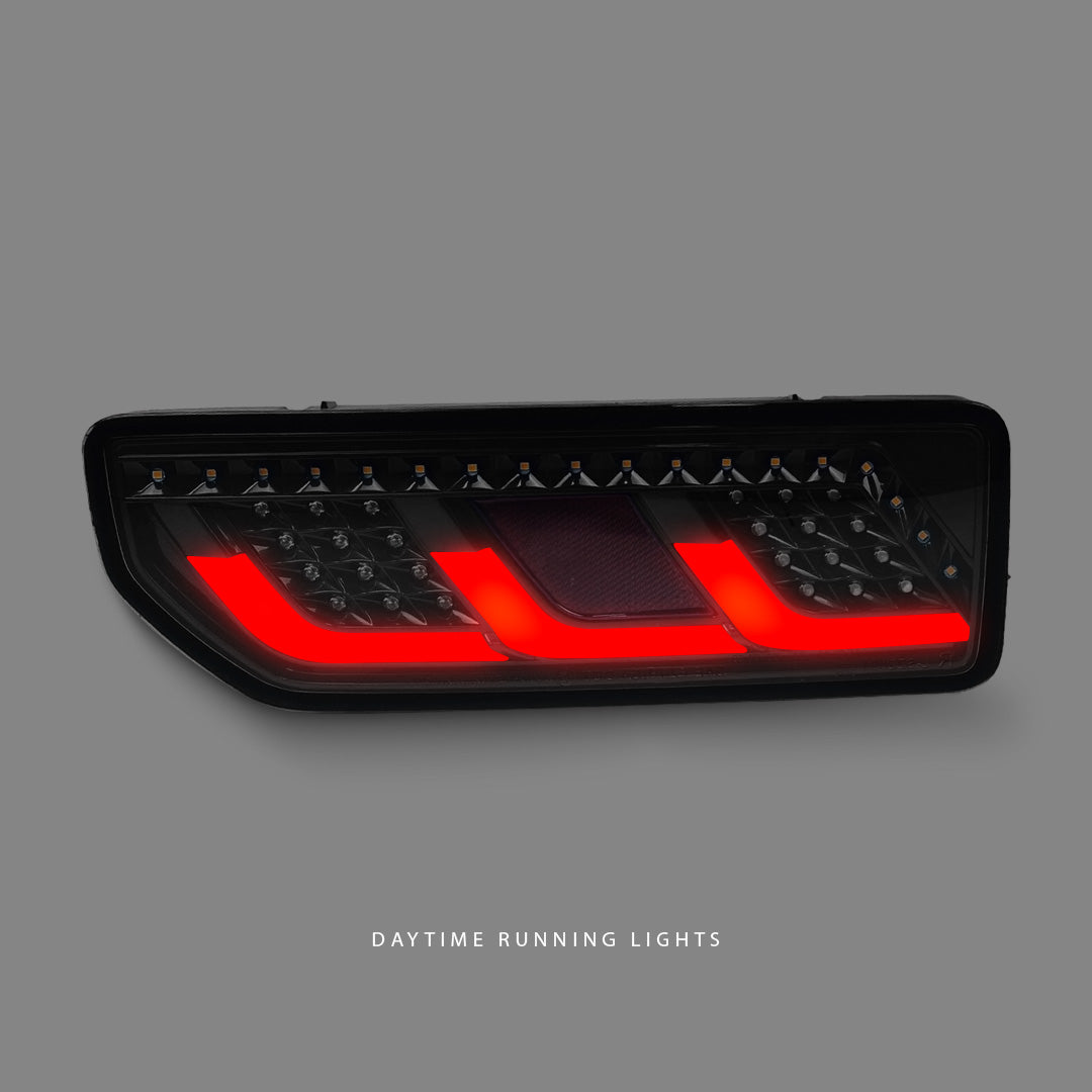 Suzuki Jimny JB74 (2018 - 2024) Sequential Black Red 3D Full LED Indicator Tail Lights LH + RH