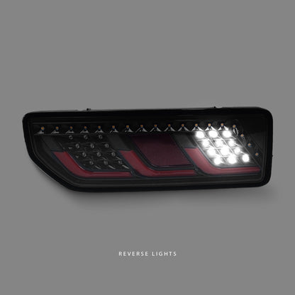 Suzuki Jimny JB74 (2018 - 2024) Sequential Black Red 3D Full LED Indicator Tail Lights LH + RH