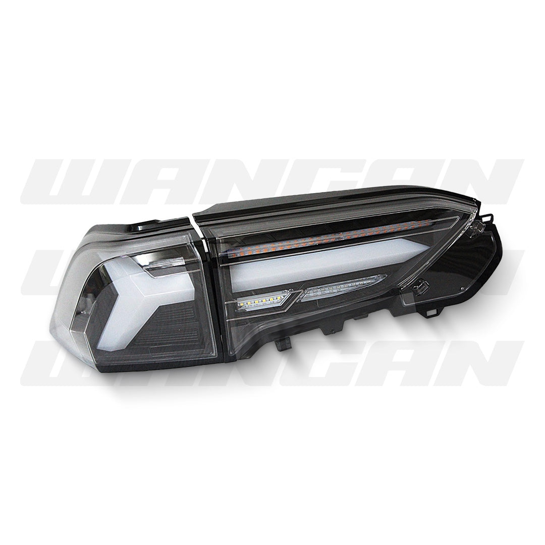 Toyota RAV4 XA50 (2019 - 2023) Sequential Black 3D LED Dynamic Signal Tail Lights LH + RH
