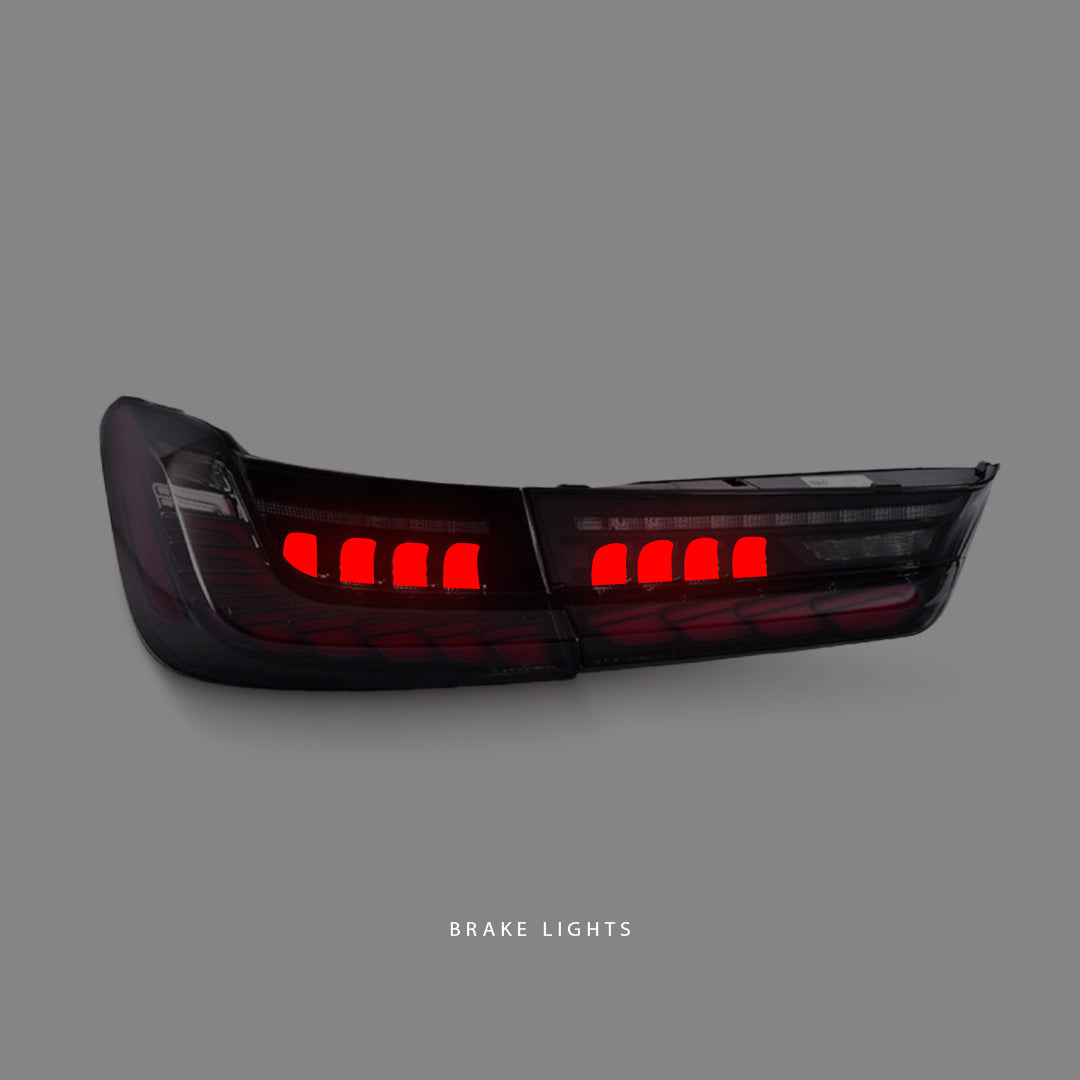 BMW 3-Series G20 / G80 (2019 - 2024) Sequential GTS Smoke 3D LED Tail Lights LH + RH