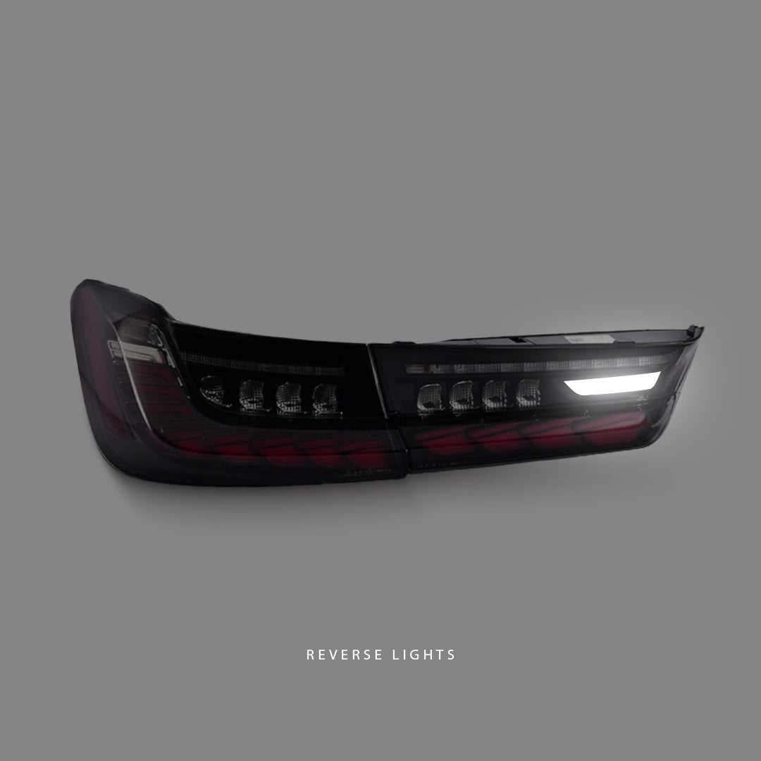 BMW 3-Series G20 / G80 (2019 - 2024) Sequential GTS Smoke 3D LED Tail Lights LH + RH