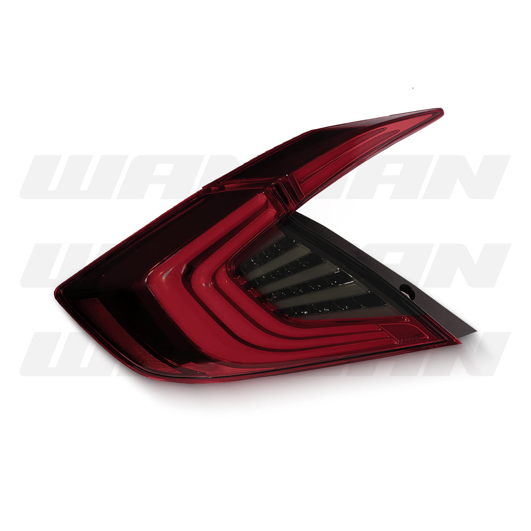 Honda Civic FK (2016 - 2019) Smoke Red LED Dynamic Tail Lights LH + RH