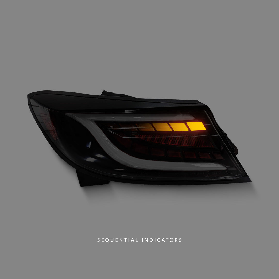 Subaru BRZ 2nd Gen (2022 - 2023) Sequential Black White LED Dynamic Tail Lights LH + RH