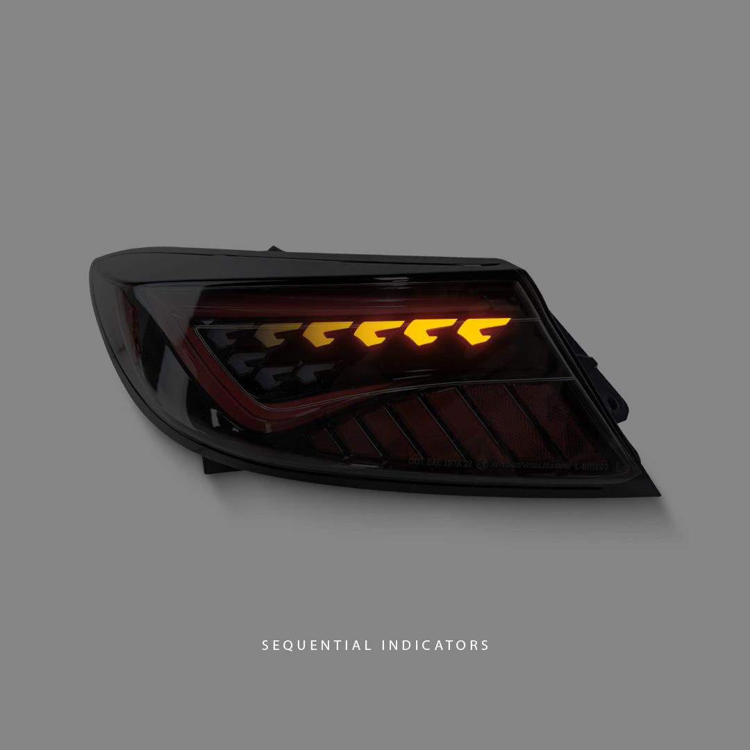 Subaru BRZ 2nd Gen (2022 - 2023) Sequential Black Edition LED Dynamic Tail Lights LH + RH