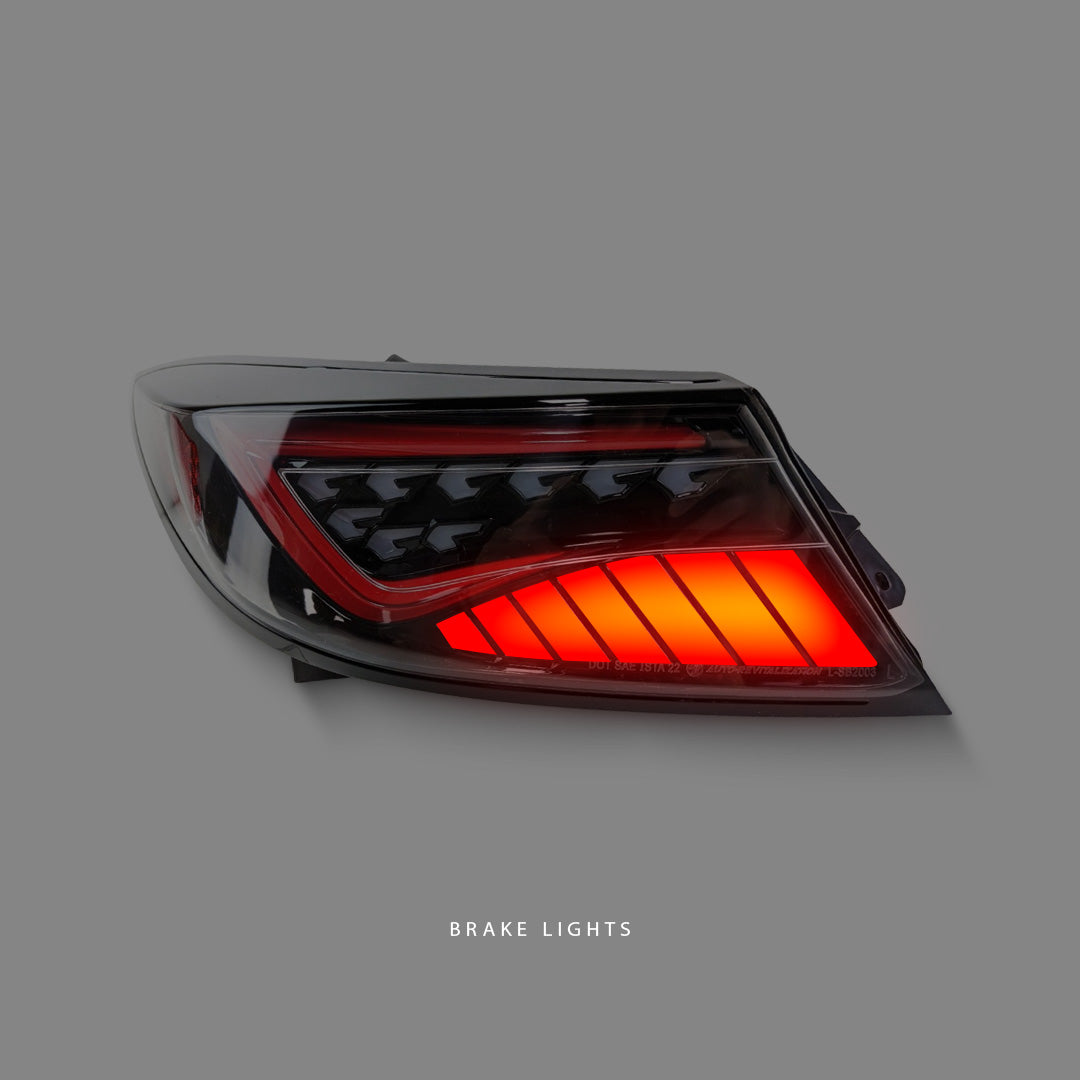 Subaru BRZ 2nd Gen (2022 - 2023) Sequential Black Red LED Dynamic Tail Lights LH + RH