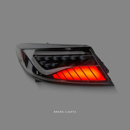 Subaru BRZ 2nd Gen (2022 - 2023) Sequential Black White Bar LED Tail Lights LH + RH