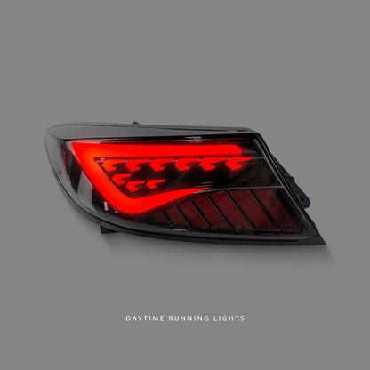 Subaru BRZ 2nd Gen (2022 - 2023) Sequential Black White Bar LED Tail Lights LH + RH